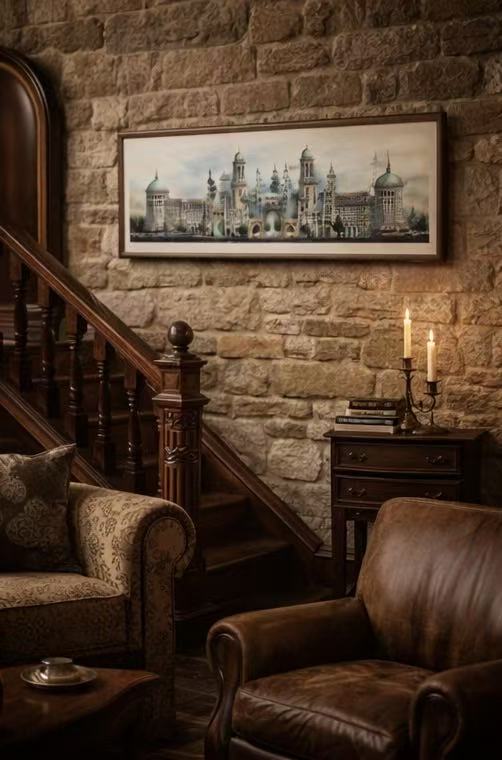 City of Golden Spires – Limited Edition Architectural Art Print | Cityscape Wall Decor (AP-01)