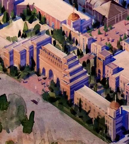 AP-04: Echoes of a Perfect City – Limited Edition Signed Art Print (12x16) by Kurt Xu | Architectural Cityscape Wall Art | Fine Art Illustration