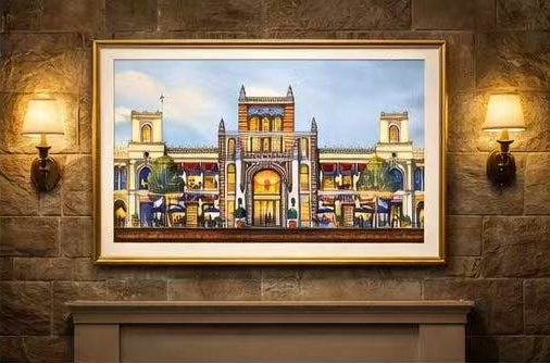 AP-11: The Heart of the City – Limited Edition Signed Art Print by Kurt Xu (12x16) | Architectural Cityscape Wall Art | Fine Art Illustration