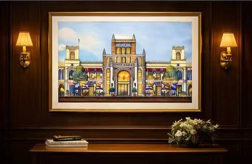 AP-11: The Heart of the City – Limited Edition Signed Art Print by Kurt Xu (12x16) | Architectural Cityscape Wall Art | Fine Art Illustration