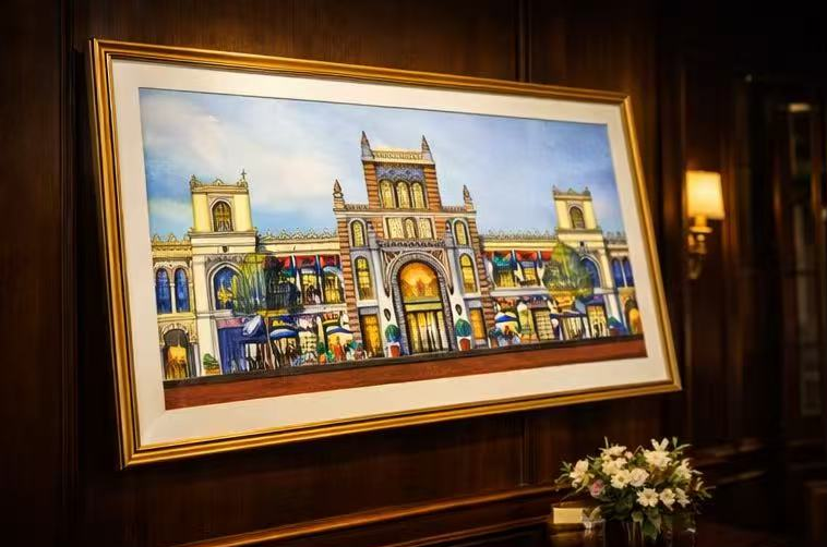 AP-11: The Heart of the City – Limited Edition Signed Art Print by Kurt Xu (12x16) | Architectural Cityscape Wall Art | Fine Art Illustration