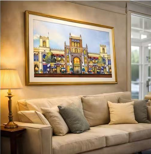 AP-11: The Heart of the City – Limited Edition Signed Art Print by Kurt Xu (12x16) | Architectural Cityscape Wall Art | Fine Art Illustration