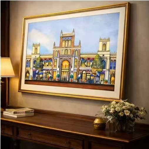 AP-11: The Heart of the City – Limited Edition Signed Art Print by Kurt Xu (12x16) | Architectural Cityscape Wall Art | Fine Art Illustration