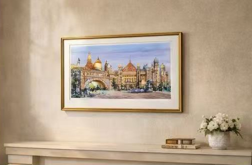 AP-14: Whispers of a Royal Square – Limited Edition Signed Art Print by Kurt Xu | Architectural Watercolor Painting | 12x16 Wall Art