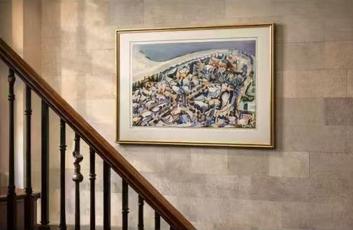 AP-16: Where Empires Sleep – Limited Edition Signed Art Print by Kurt Xu | 12x16 Architectural Cityscape Wall Art | Fine Art Illustration | Collector Artwork