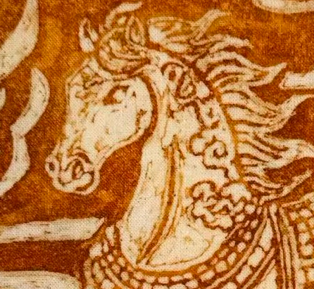 BA-08: Spirit in Motion – Handmade Batik Horse Wall Art  Symbol of Strength & Prosperity