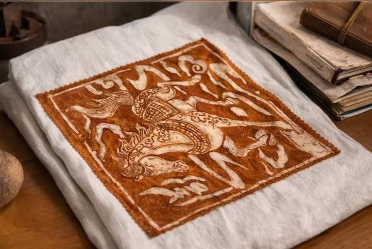 BA-08: Spirit in Motion – Handmade Batik Horse Wall Art  Symbol of Strength & Prosperity