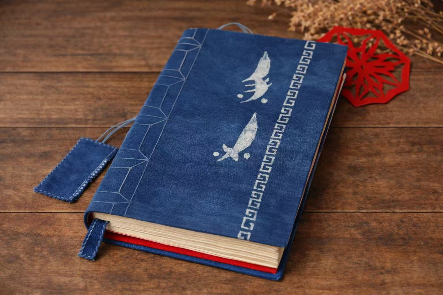 BA-07C: Handmade Nüshu Journal –"Laicai"(BringingWealth) Three Dynasties Book