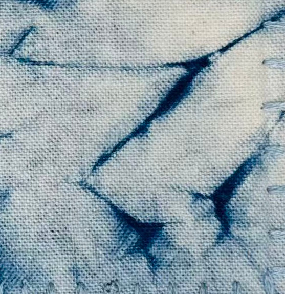 BA-13: Double-Sided Indigo Batik Art Coaster – Functional Craftsmanship