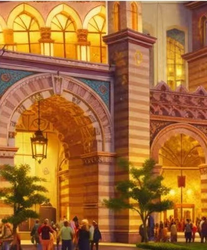 AP-02: Dreams Beneath the Domes – Architectural Art Print (Limited Edition)