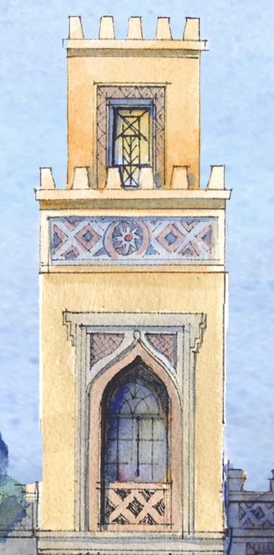 AP-18: A Lifetime Beneath the Arches – Limited Edition Signed Panoramic Art Print 8x26 | Architectural Cityscape Wall Art by Kurt Xu