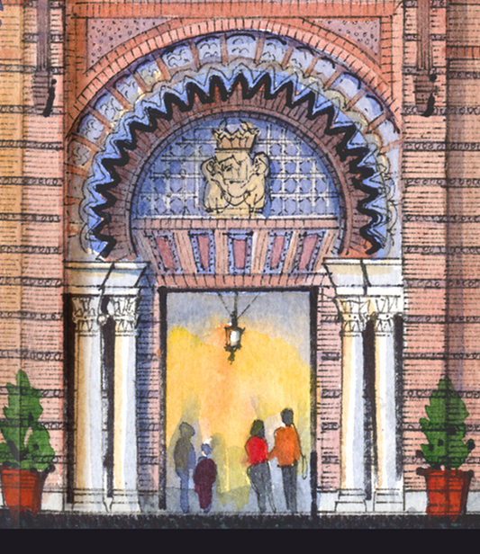 An Evening Beneath the Arches – Limited Edition 12x16 Architectural Cityscape Print (AP-12)