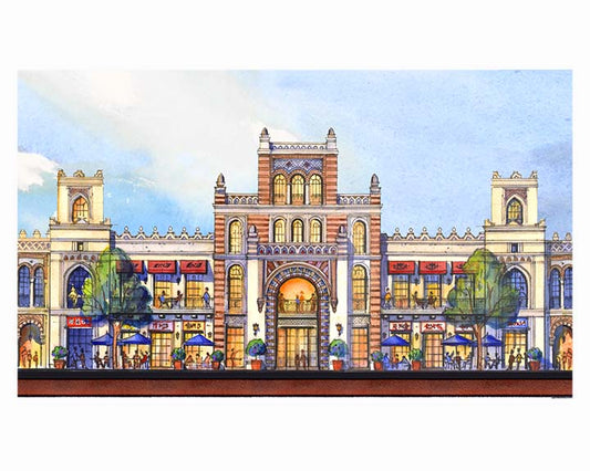 AP-11: The Heart of the City – Limited Edition Signed Art Print by Kurt Xu (12x16) | Architectural Cityscape Wall Art | Fine Art Illustration