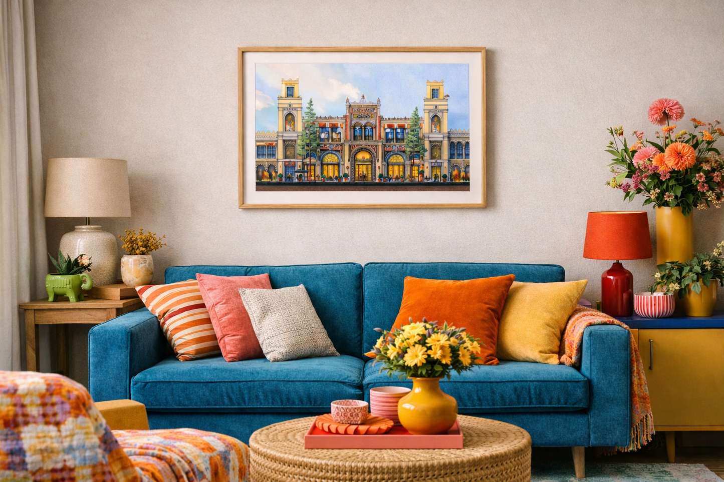 AP-11: The Heart of the City – Limited Edition Signed Art Print by Kurt Xu (12x16) | Architectural Cityscape Wall Art | Fine Art Illustration