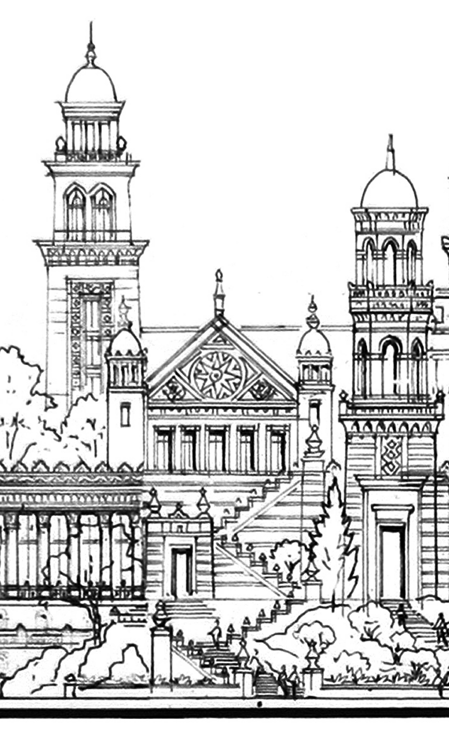Golden Kingdom Trilogy – Three-Scene Limited Edition Architectural Print, 12x16 (AP-08)