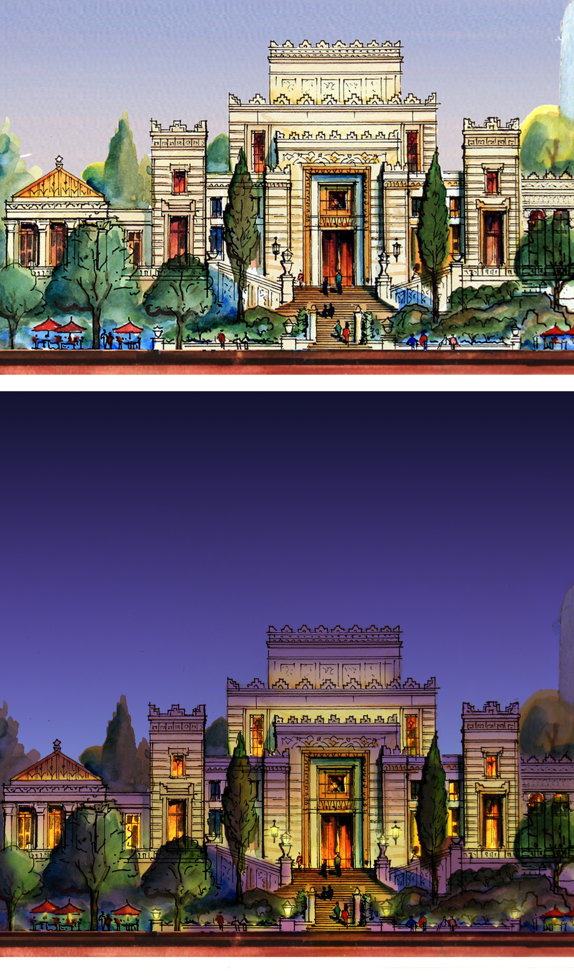 Golden Kingdom Trilogy – Three-Scene Limited Edition Architectural Print, 12x16 (AP-08)