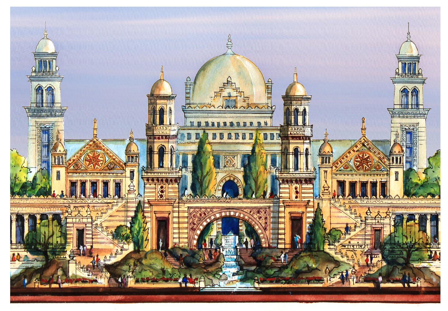 Golden Kingdom Trilogy – Three-Scene Limited Edition Architectural Print, 12x16 (AP-08)