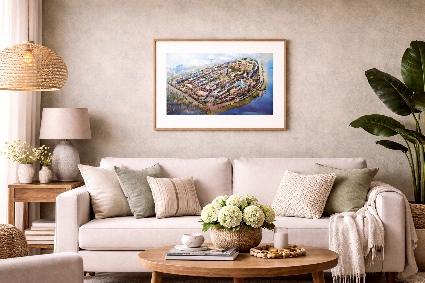 AP-04: Echoes of a Perfect City – Limited Edition Signed Art Print (12x16) by Kurt Xu | Architectural Cityscape Wall Art | Fine Art Illustration