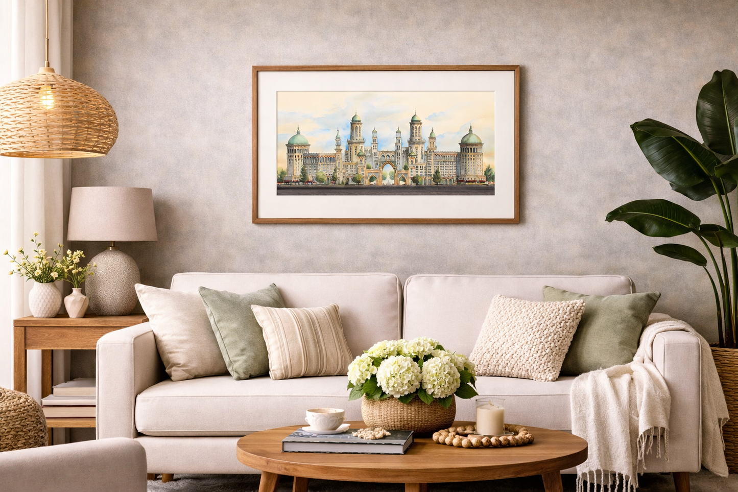 City of Golden Spires – Limited Edition Architectural Art Print | Cityscape Wall Decor (AP-01)