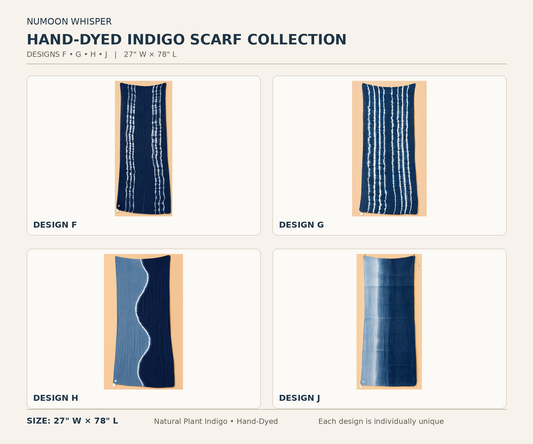 Hand Dyed Indigo Scarf, Tencel Linen Wrap, Natural Shibori Shawl, Blue Tie Dye Scarf, Wearable Textile Art, River Journey