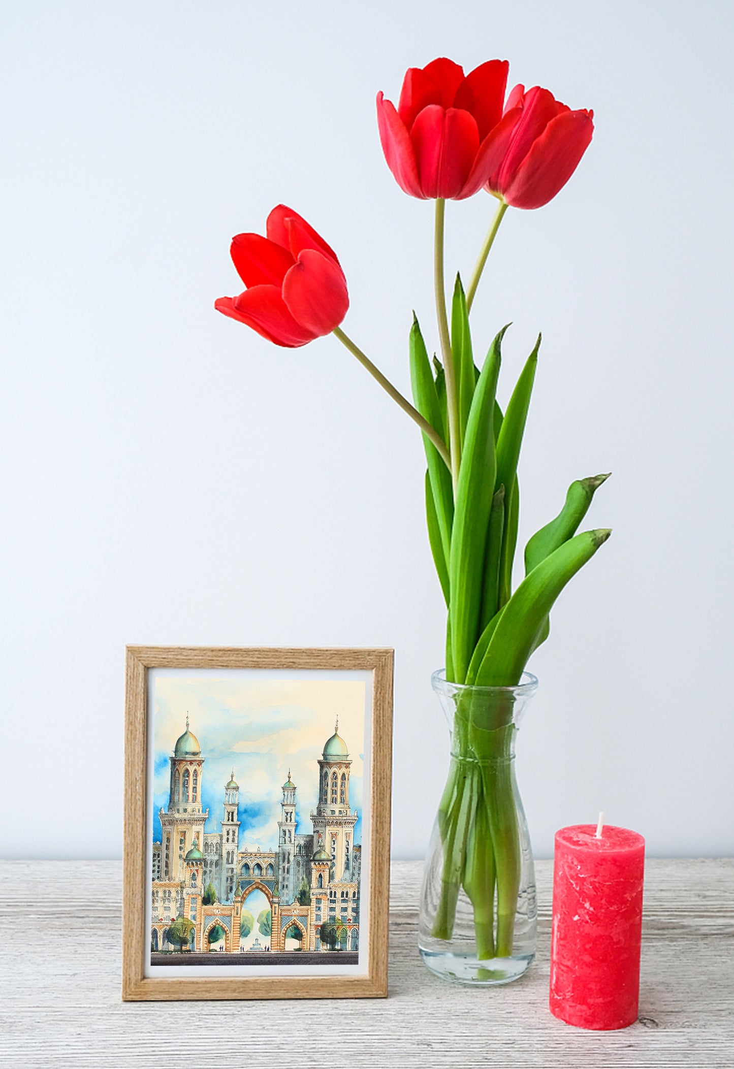City of Golden Spires – Limited Edition Architectural Art Print | Cityscape Wall Decor (AP-01)