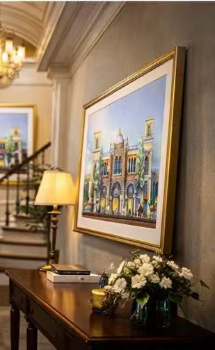 AP-12: An Evening Beneath the Arches – 12x16 Limited Edition Signed Art Print by Kurt Xu | Architectural Cityscape Wall Art