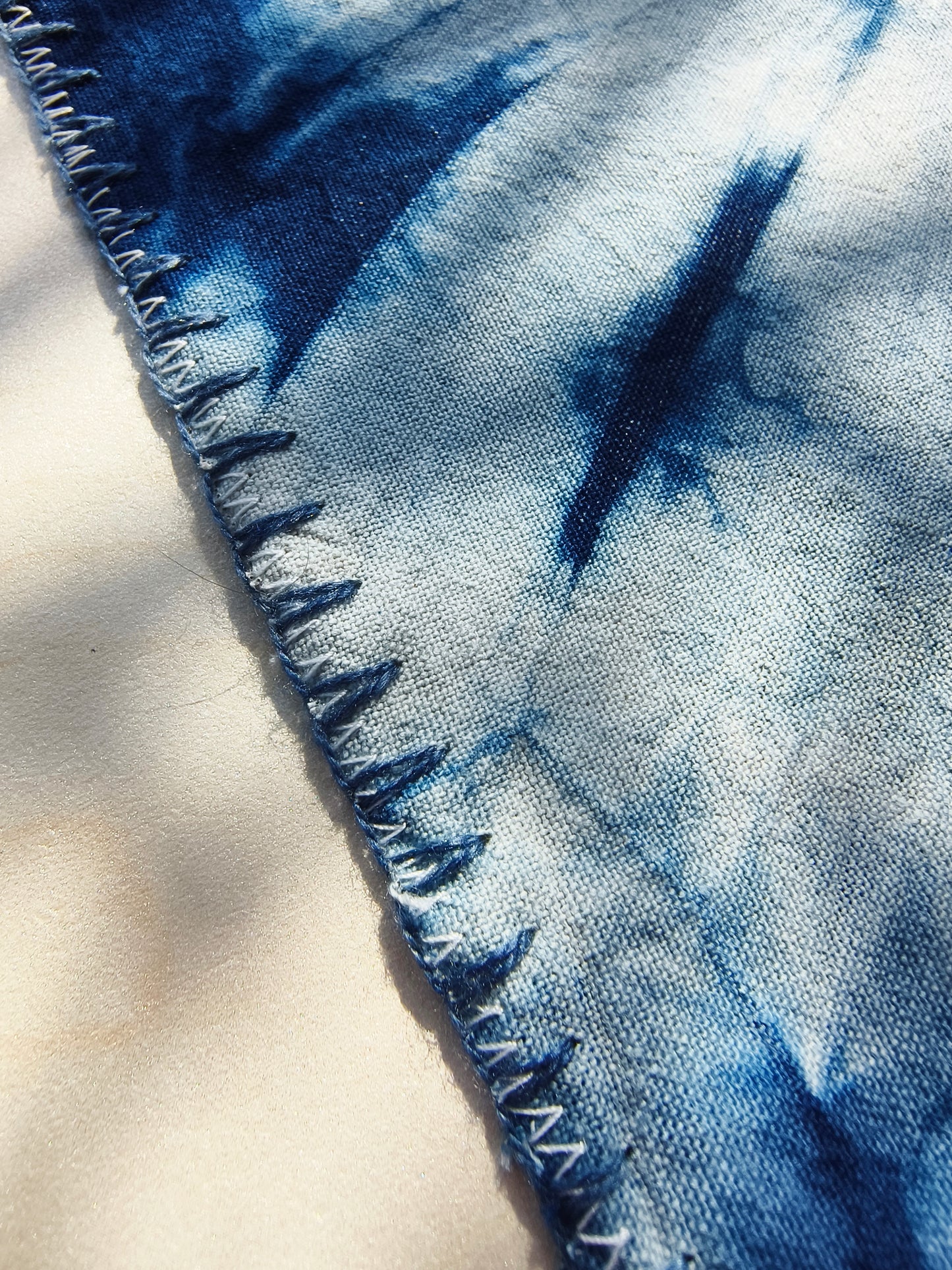 BA-22: Handmade Batik "All the Way Blossoms" Table Runner