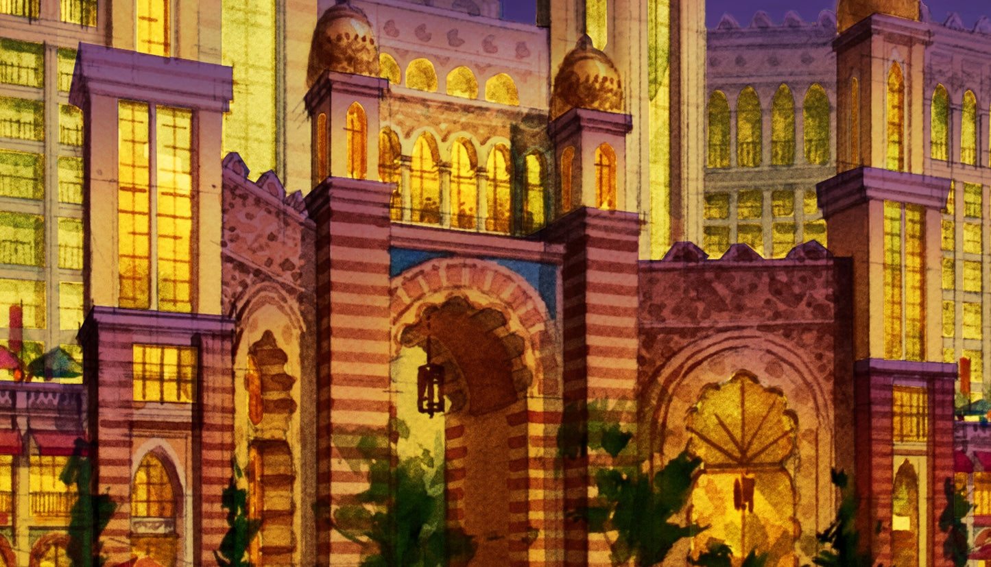 AP-02: Dreams Beneath the Domes – Architectural Art Print (Limited Edition)