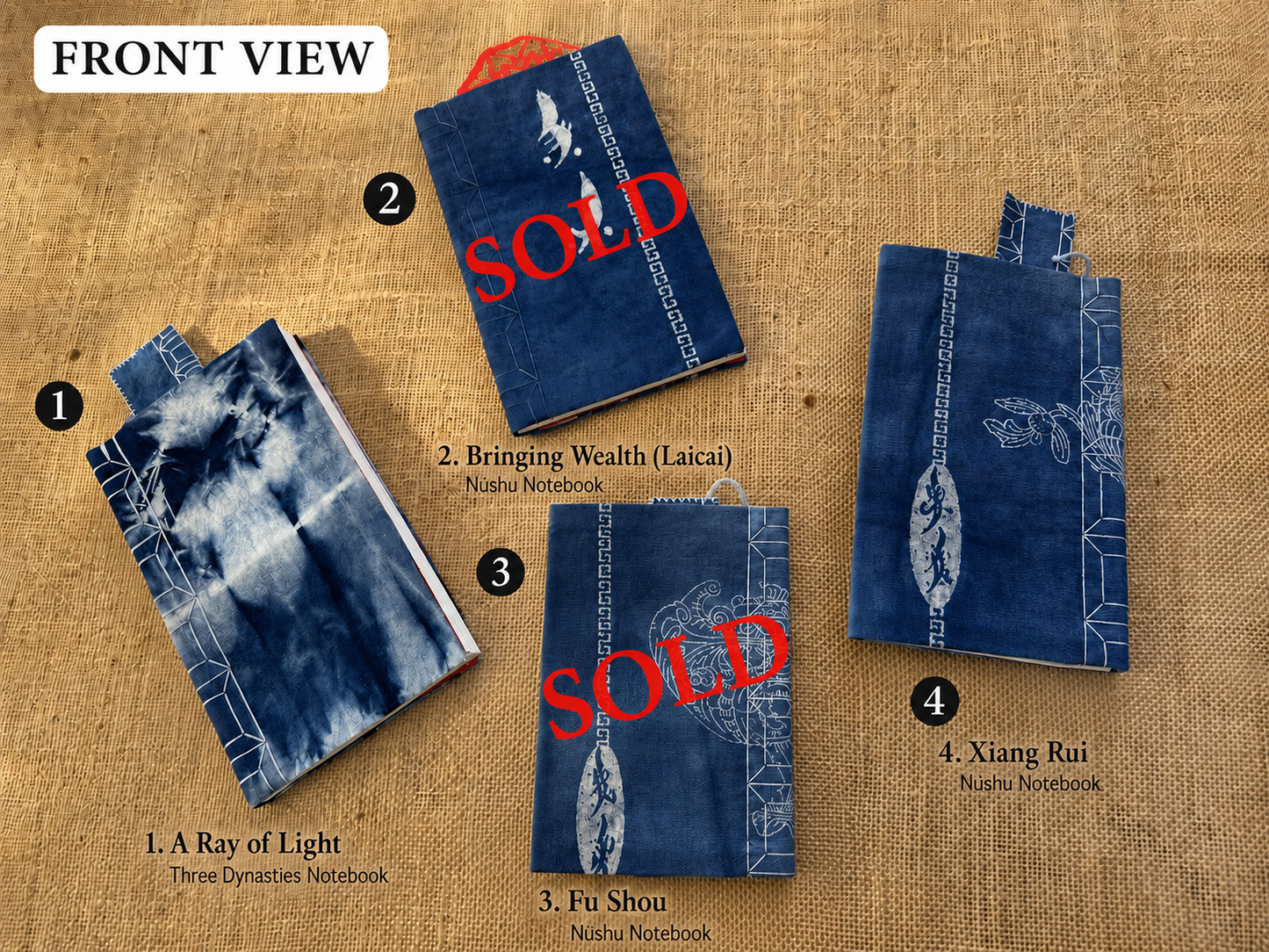 Handmade Batik Journal | Cotton Fabric Notebook | Rice Paper Writing Journal | Nüshu Inspired Gift | Wedding & Friendship Keepsake