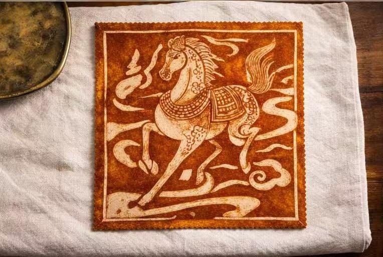 Horse Textile Wall Art | Handmade Rust-Dyed Batik Art | Rustic Equestrian Home Decor | Nature Wall Art | Housewarming Gift