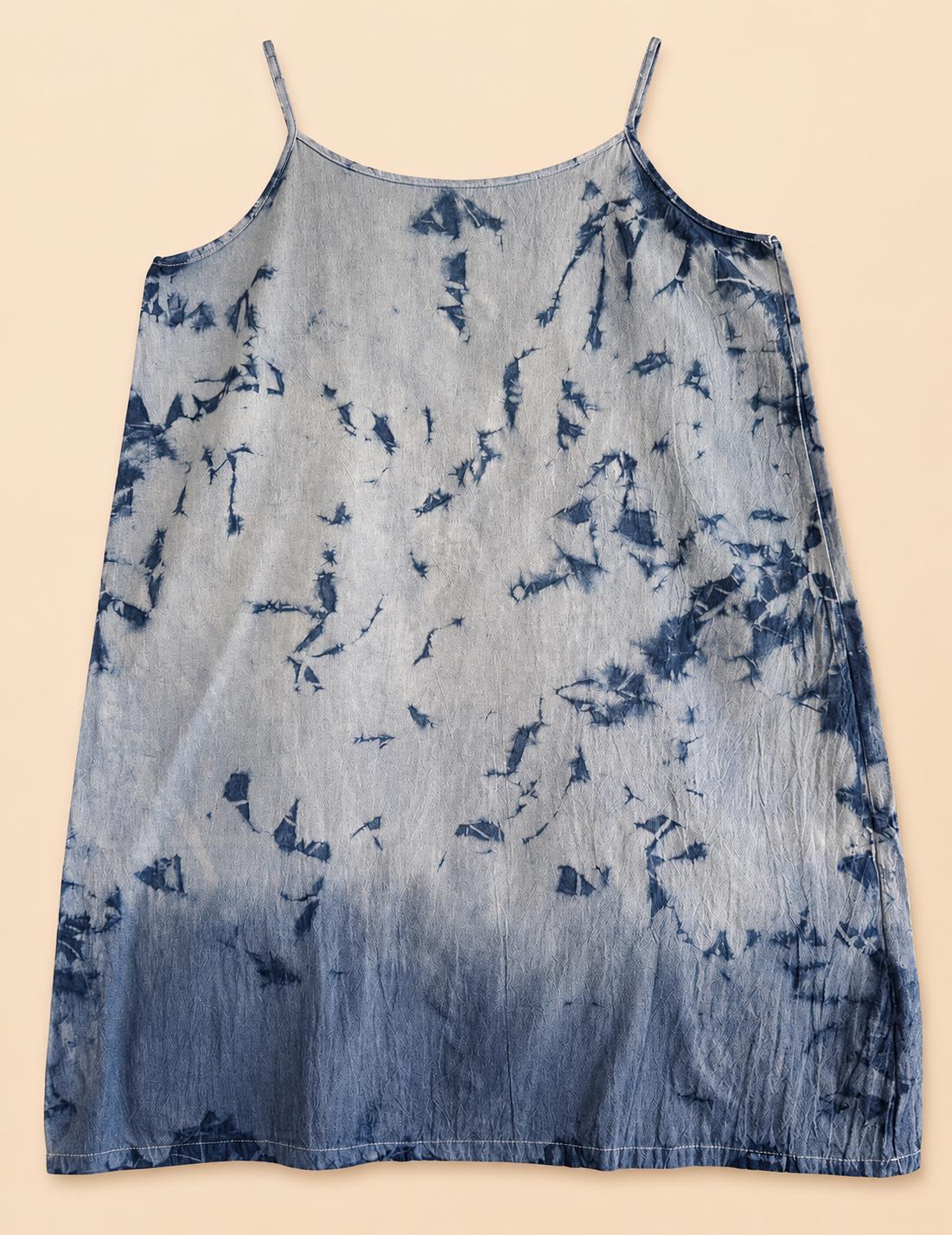 Women's Summer Dress | Tie-Dye Spaghetti Strap Dress | Casual Beach Dress | Lightweight Vacation Dress | Gift for Her
