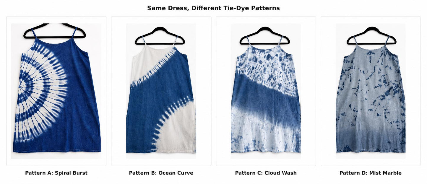 Women's Summer Dress | Tie-Dye Spaghetti Strap Dress | Casual Beach Dress | Lightweight Vacation Dress | Gift for Her