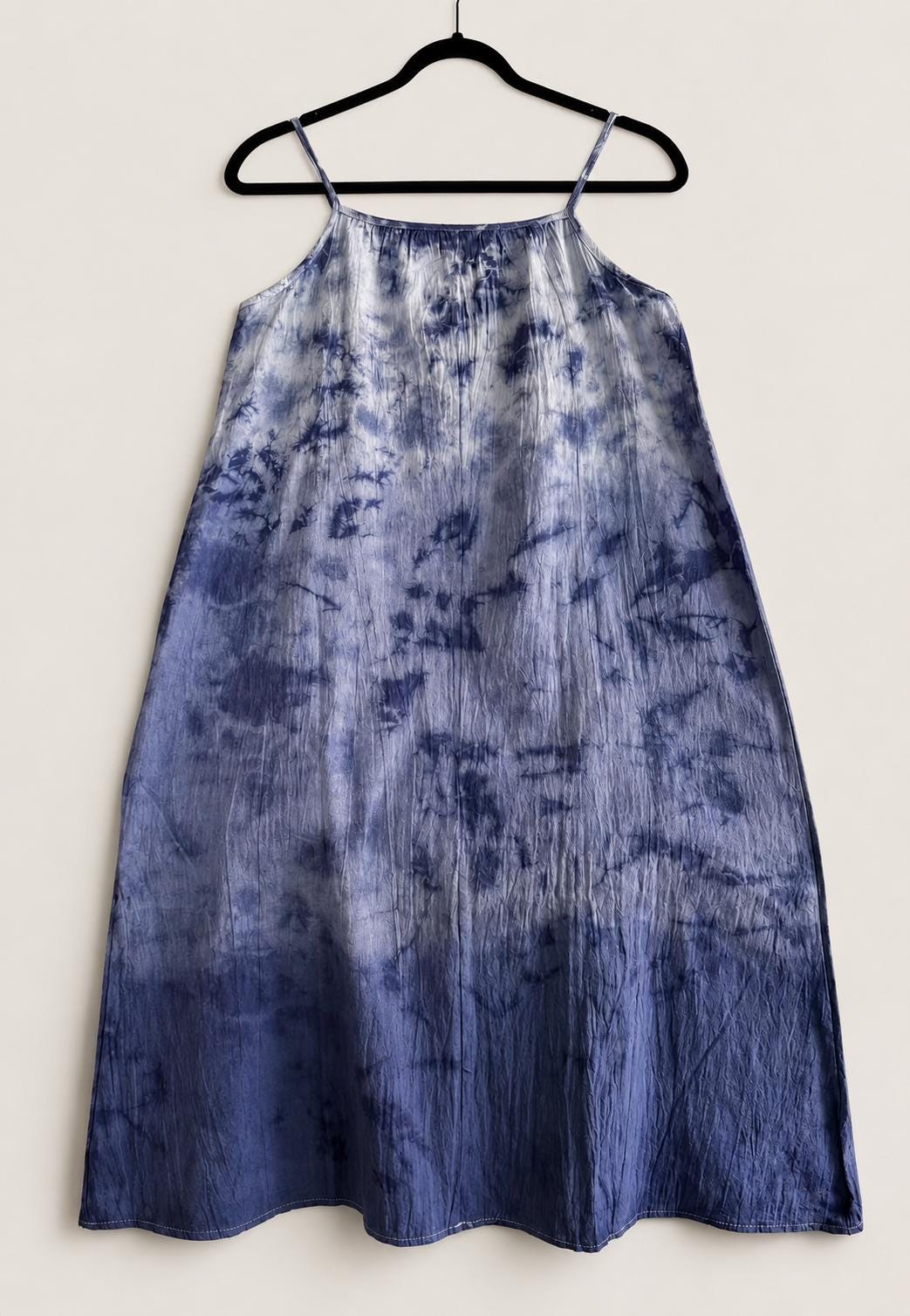 Women's Cotton Summer Sundress | Tie-Dye Spaghetti Strap Dress | Casual Beach Dress | Lightweight Vacation Dress | Resort Wear