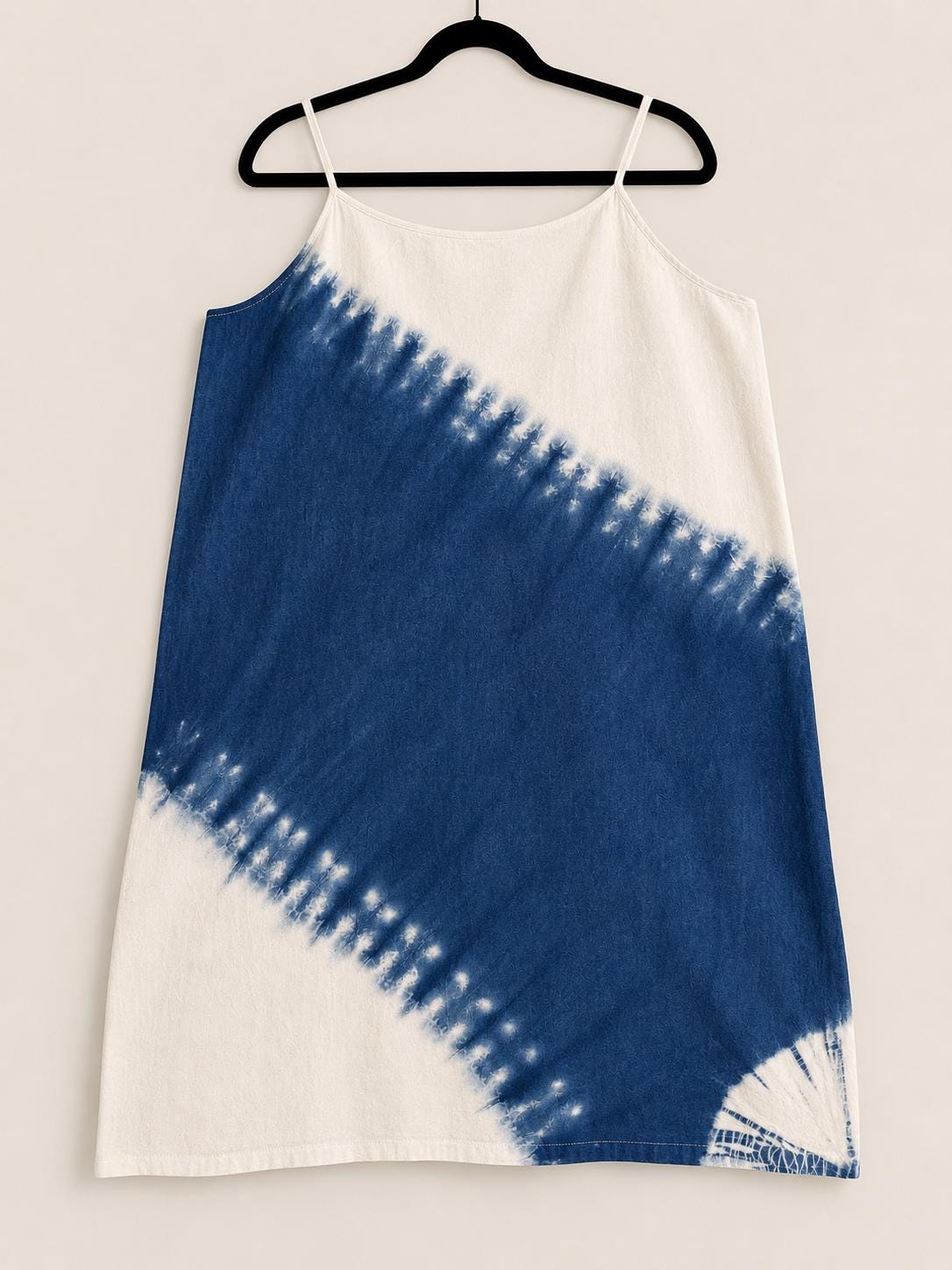 Women's Cotton Summer Sundress | Tie-Dye Spaghetti Strap Dress | Casual Beach Dress | Lightweight Vacation Dress | Resort Wear