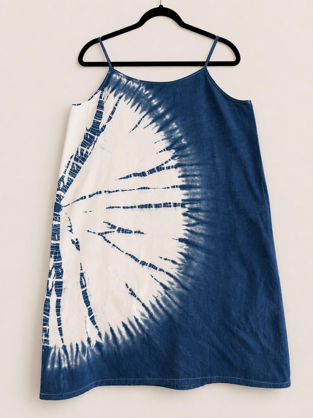 Women's Cotton Summer Sundress | Tie-Dye Spaghetti Strap Dress | Casual Beach Dress | Lightweight Vacation Dress | Resort Wear