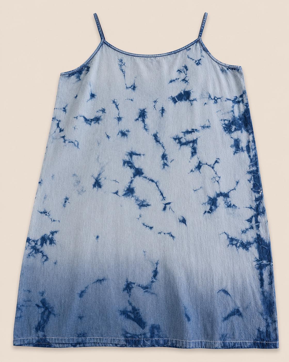 Women's Summer Dress | Tie-Dye Spaghetti Strap Dress | Casual Beach Dress | Lightweight Vacation Dress | Gift for Her