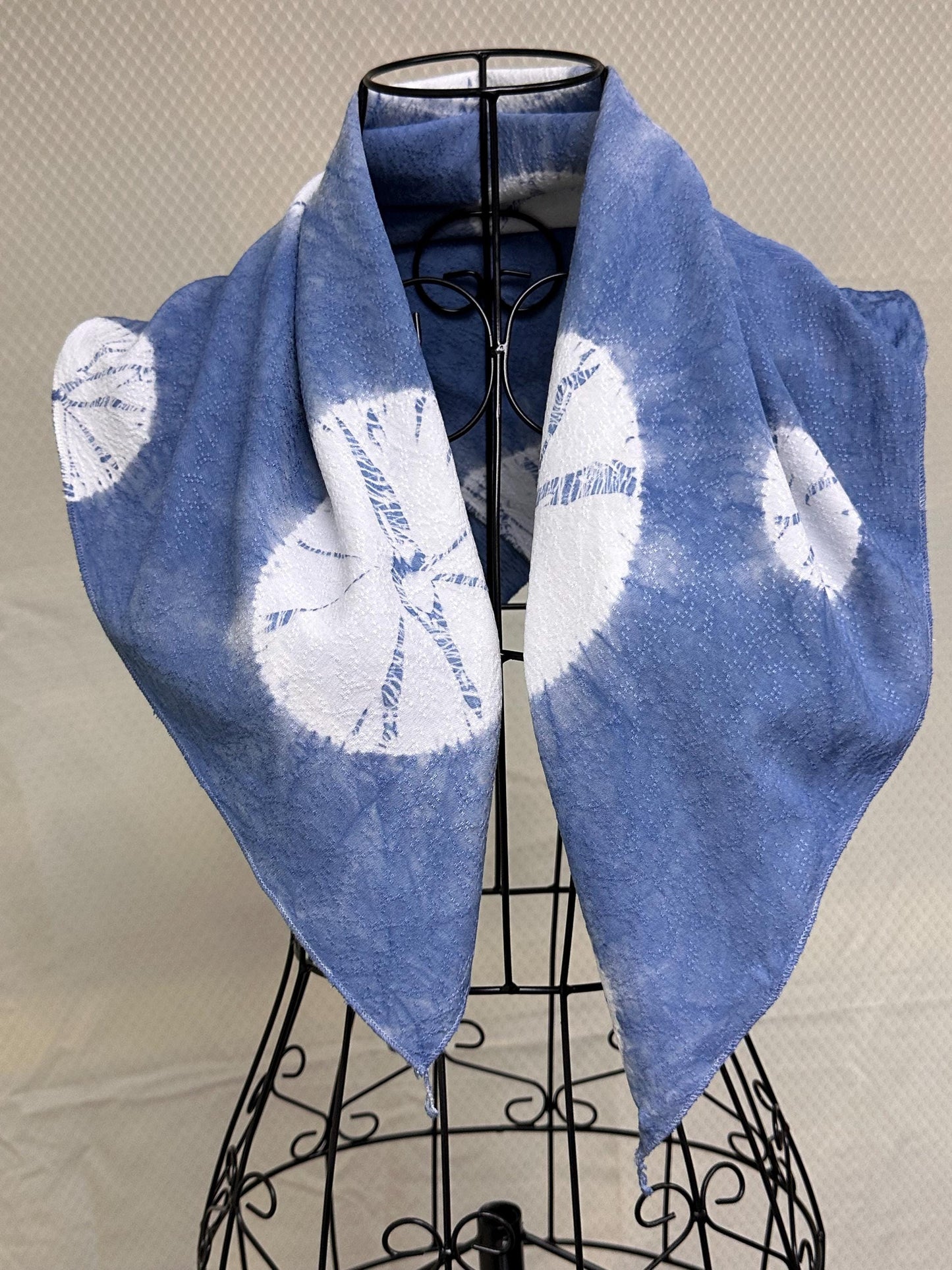 Indigo Scarf Gift Set | Hand-Dyed Cotton Blend Scarves | Lightweight Fashion Scarves | 3-Piece Gift Set | Gift for Her