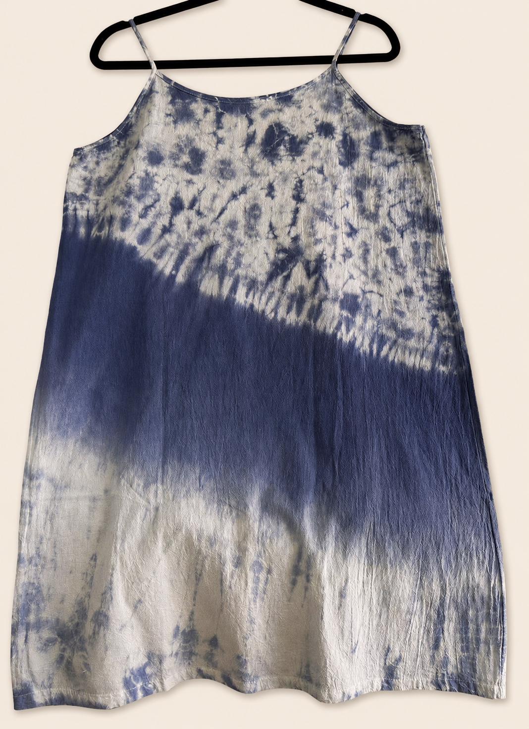 Women's Summer Dress | Tie-Dye Spaghetti Strap Dress | Casual Beach Dress | Lightweight Vacation Dress | Gift for Her