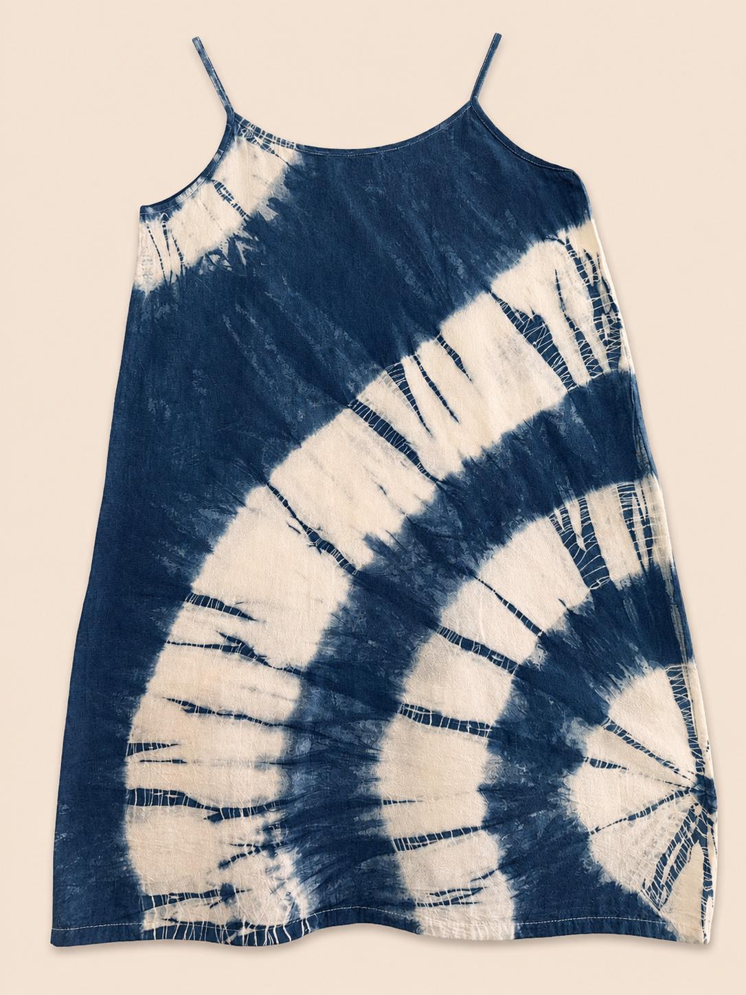 Women's Summer Dress | Tie-Dye Spaghetti Strap Dress | Casual Beach Dress | Lightweight Vacation Dress | Resort Wear