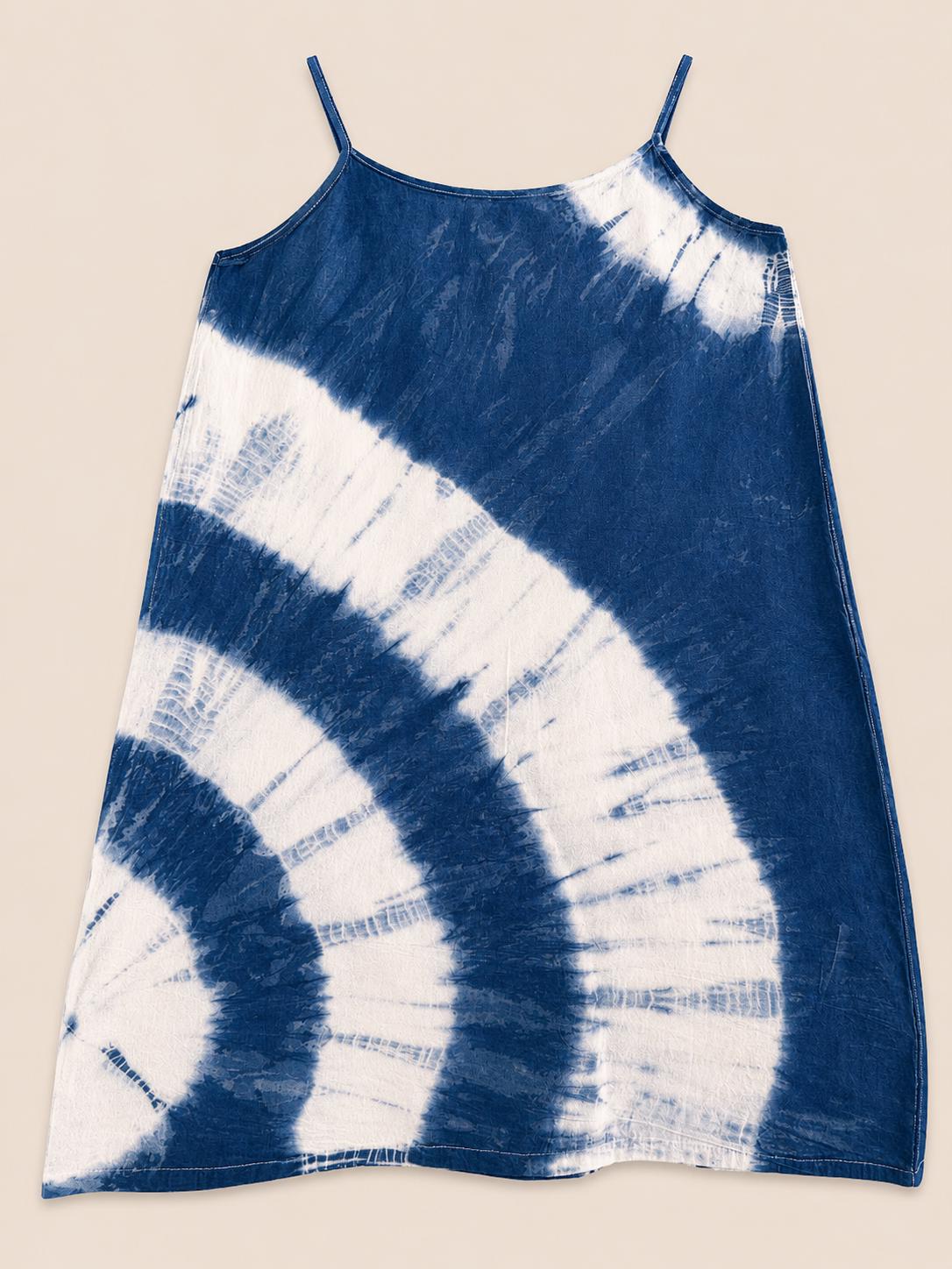 Women's Summer Dress | Tie-Dye Spaghetti Strap Dress | Casual Beach Dress | Lightweight Vacation Dress | Resort Wear