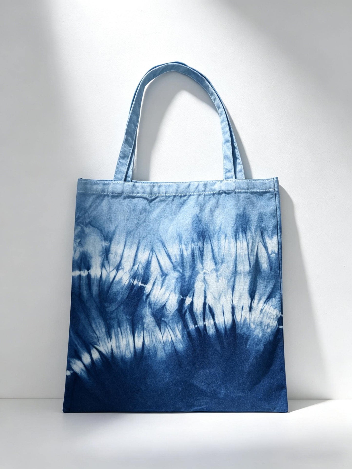 Handmade Cotton Tote Bag | Indigo Batik Tote | Shibori Shoulder Bag | Reusable Market Bag | Gift for Her