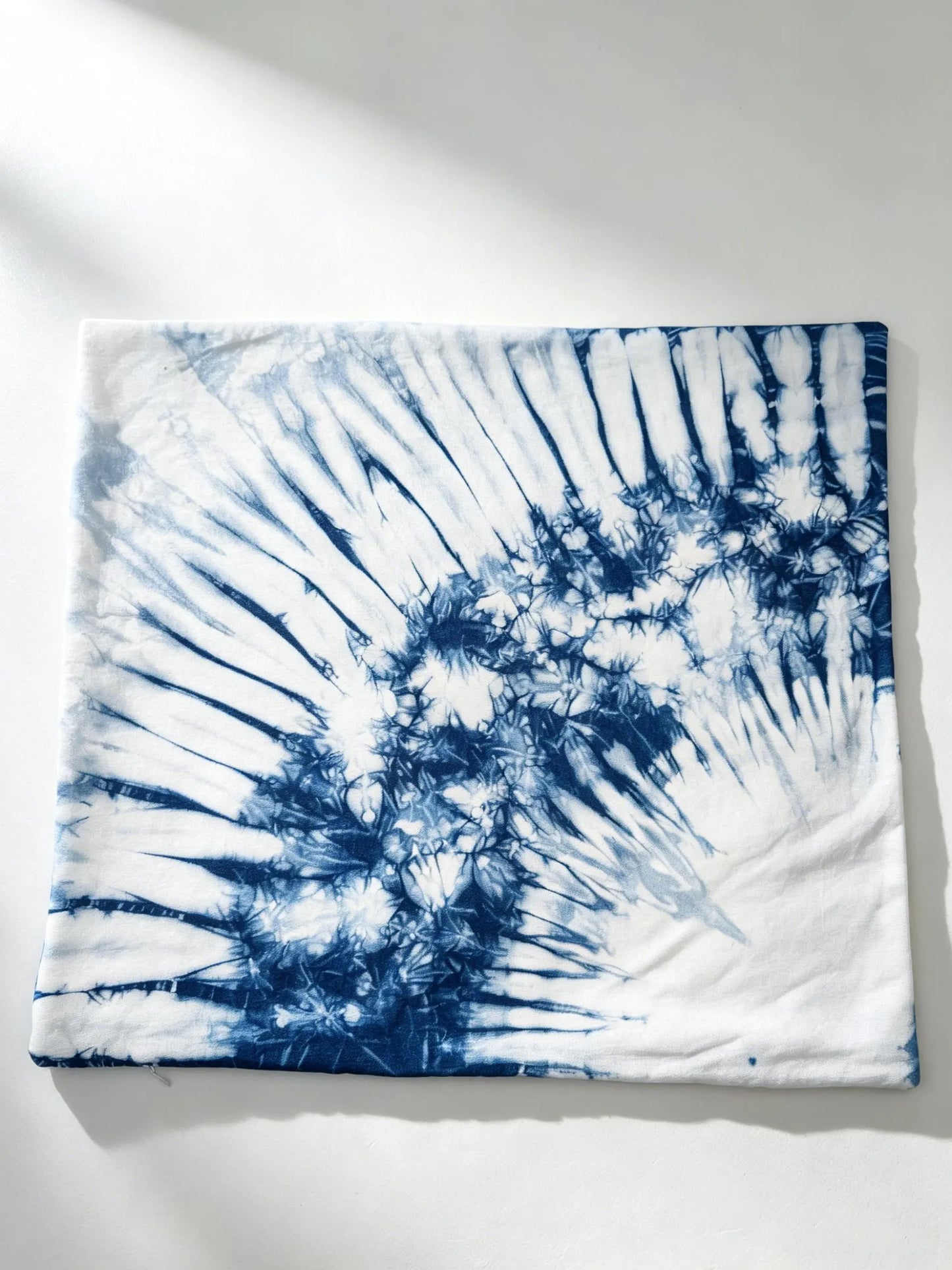 Handmade Indigo Shibori Pillow Cover | Cotton Throw Pillow Cover | Botanical Cushion Cover | Wabi-Sabi Home Decor | Gift for Home