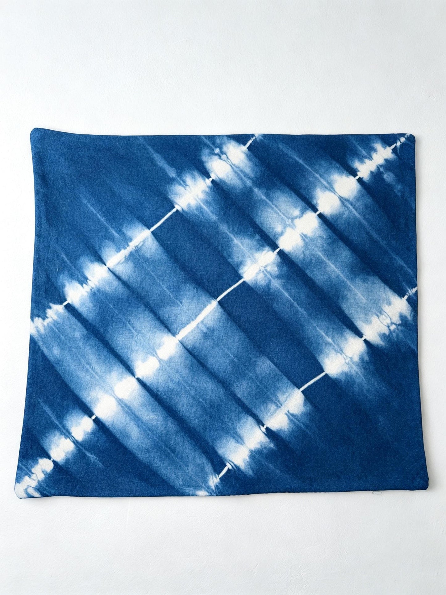 Handmade Indigo Batik Pillow Cover | Cotton Throw Pillow Cover | Modern Geometric Cushion Cover | Wabi-Sabi Home Decor | Gift for Home