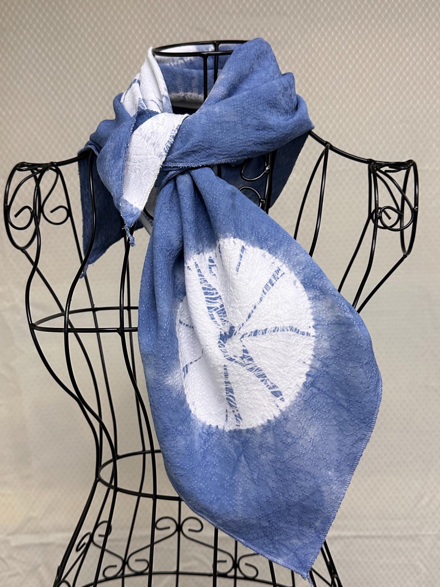 Indigo Scarf Gift Set | Hand-Dyed Cotton Blend Scarves | Lightweight Fashion Scarves | 3-Piece Gift Set | Gift for Her