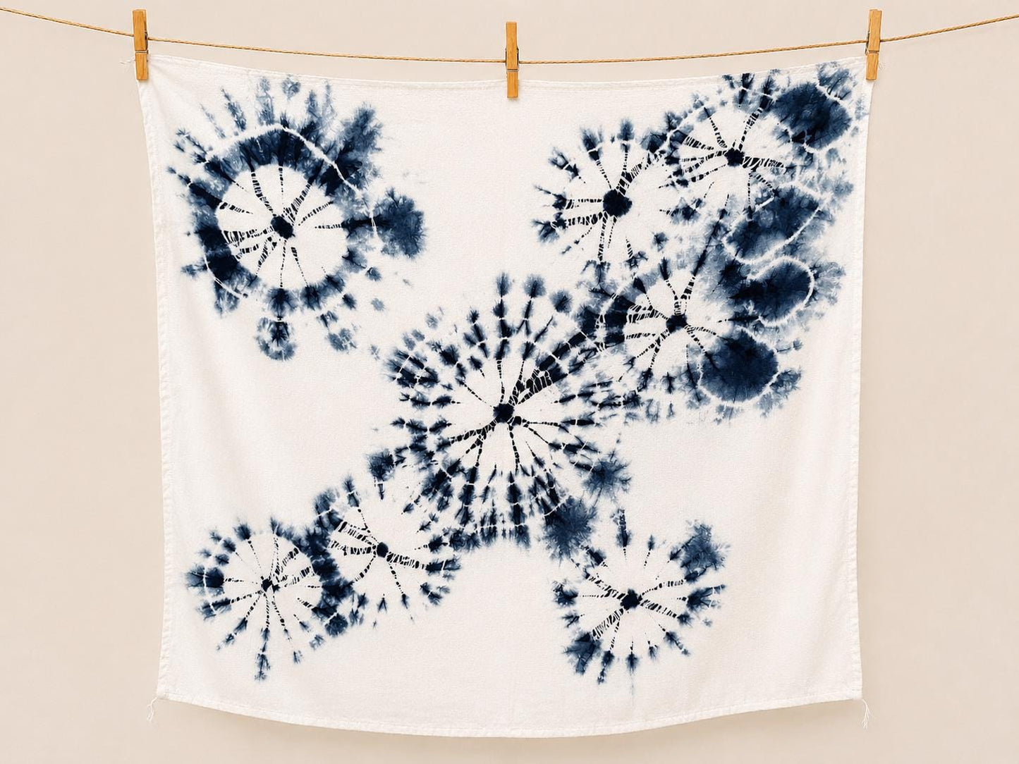 Indigo Scarf Gift Set | Hand-Dyed Cotton Blend Scarves | Lightweight Fashion Scarves | 3-Piece Gift Set | Gift for Her