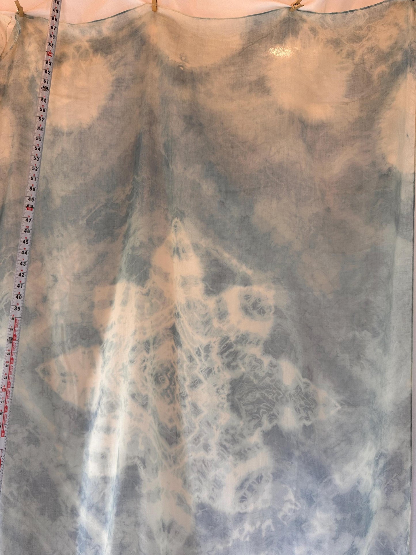 Oversized Lightweight Scarf | Hand-Dyed Shawl Wrap | Sheer Beach Cover Up | Travel Wrap | Gift for Her