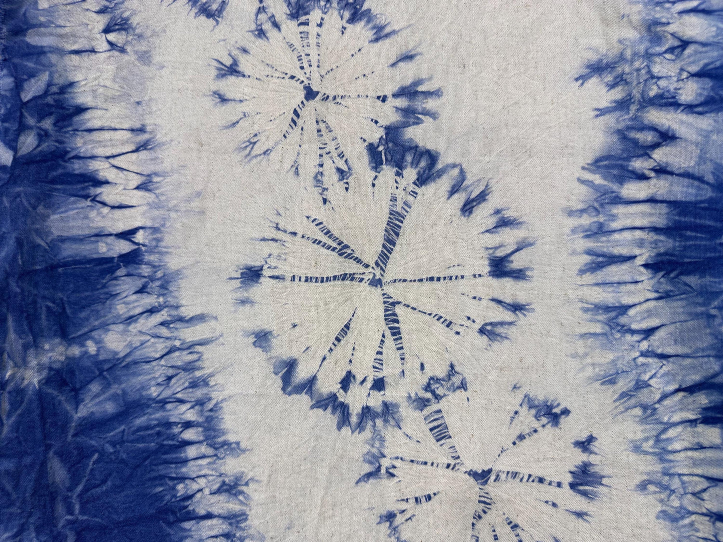 Handmade Indigo Shibori Table Runner | Cotton Decorative Textile | Bed Runner | Wall Hanging | Housewarming Gift
