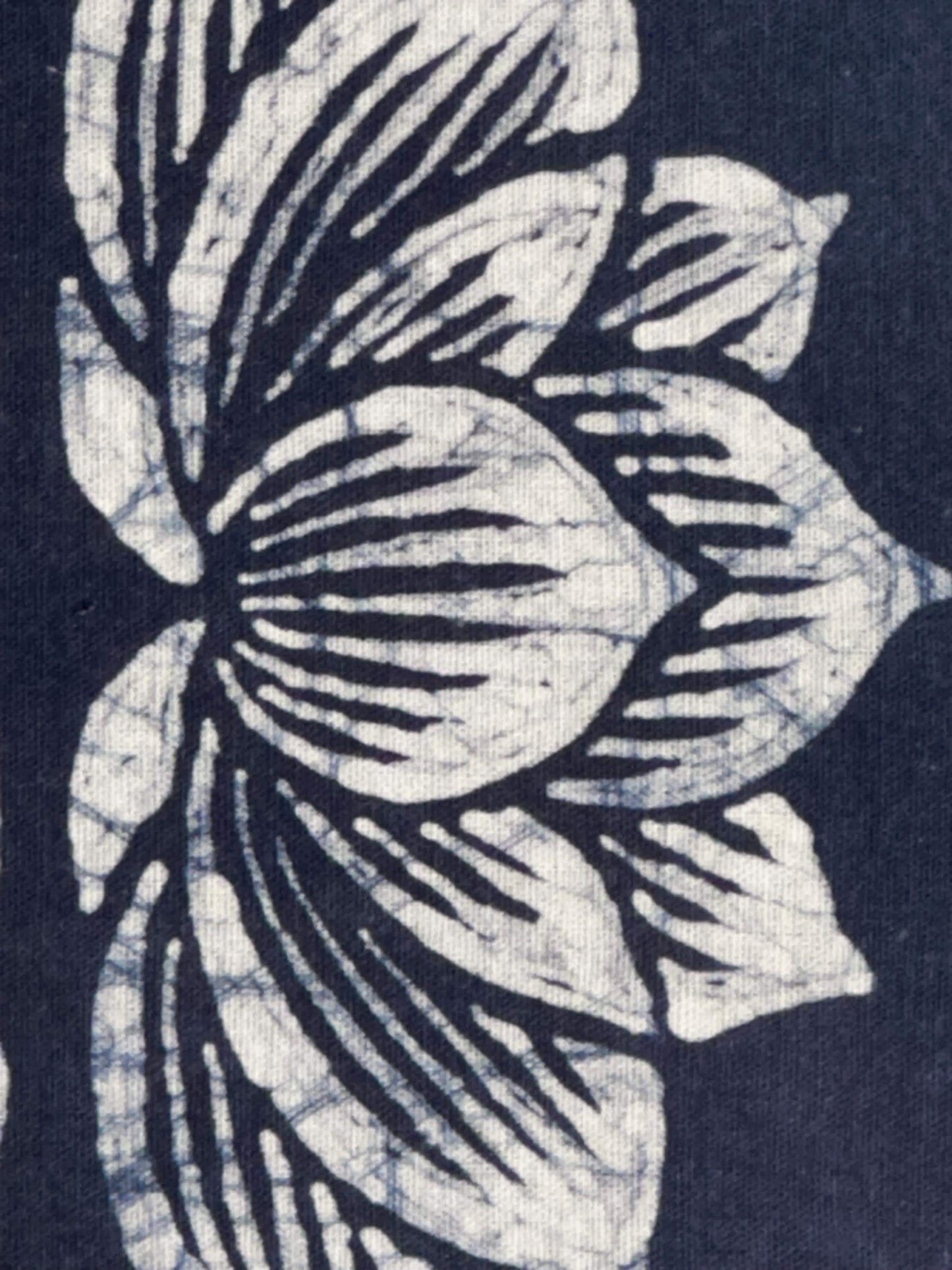 Lotus Textile Wall Art | Handmade Indigo Batik Art | Botanical Zen Home Decor | Tabletop or Wall Display | Housewarming Gift
