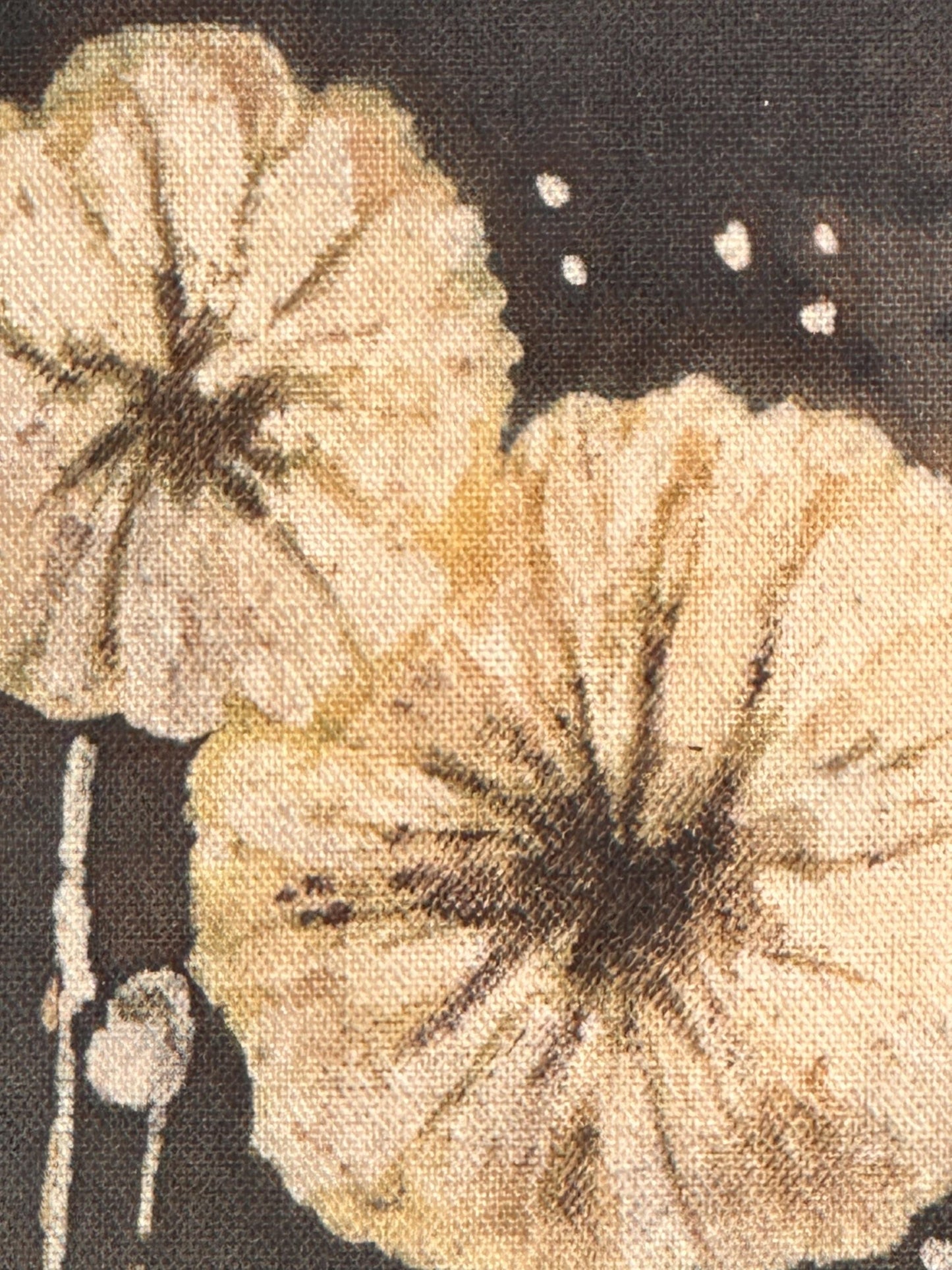 Lotus Textile Wall Art | Handmade Indigo Batik Art | Wabi-Sabi Botanical Decor | Zen Home Decor | Housewarming Gift