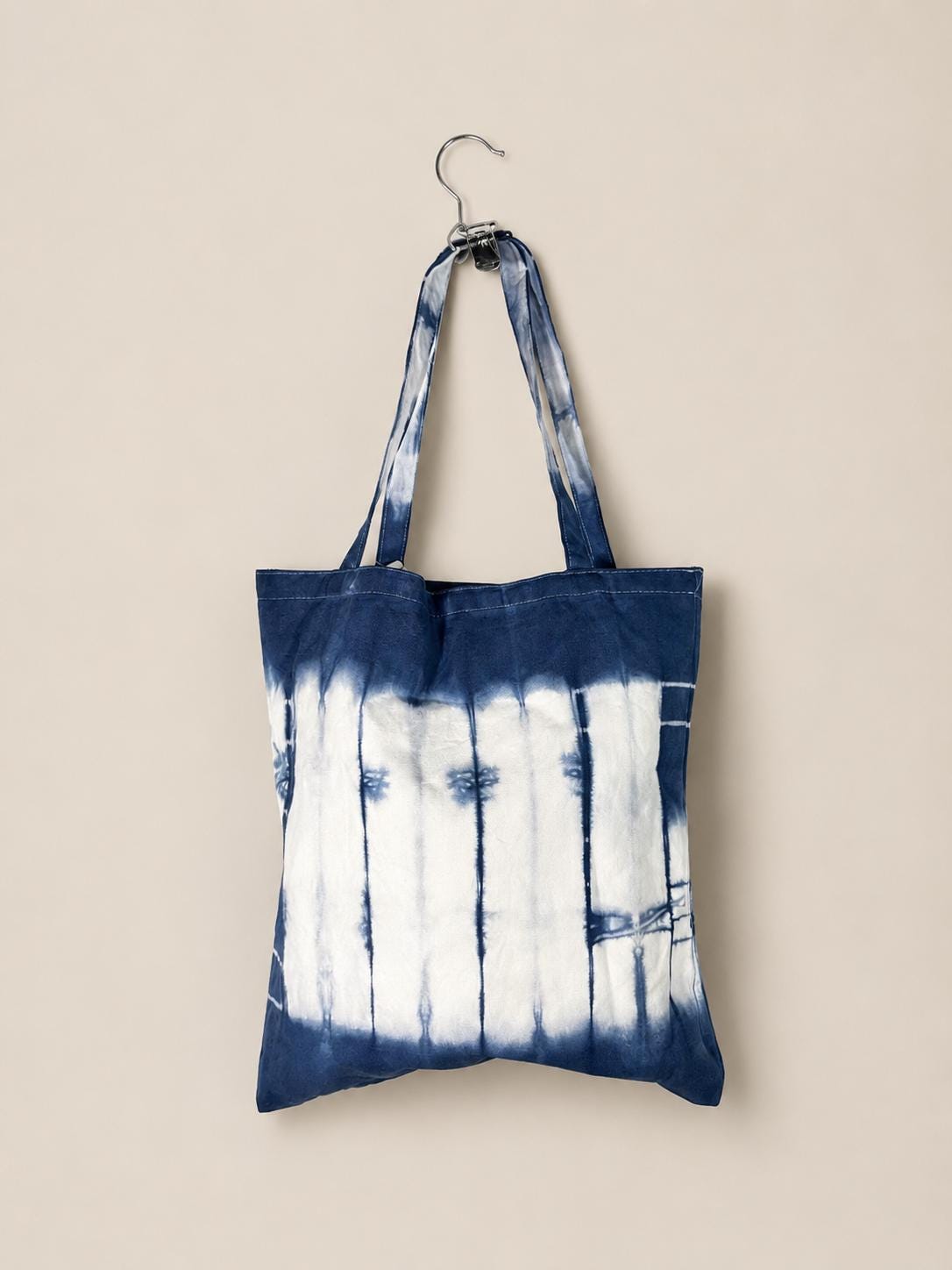 Handmade Cotton Cat Tote Bag | Indigo Batik Reversible Tote | Yin Yang Cat Shoulder Bag | Shibori Canvas Bag | Gift for Cat Lovers